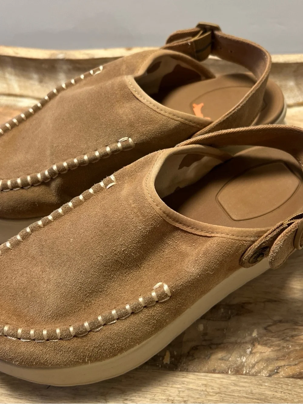 Hey Dude suede platform